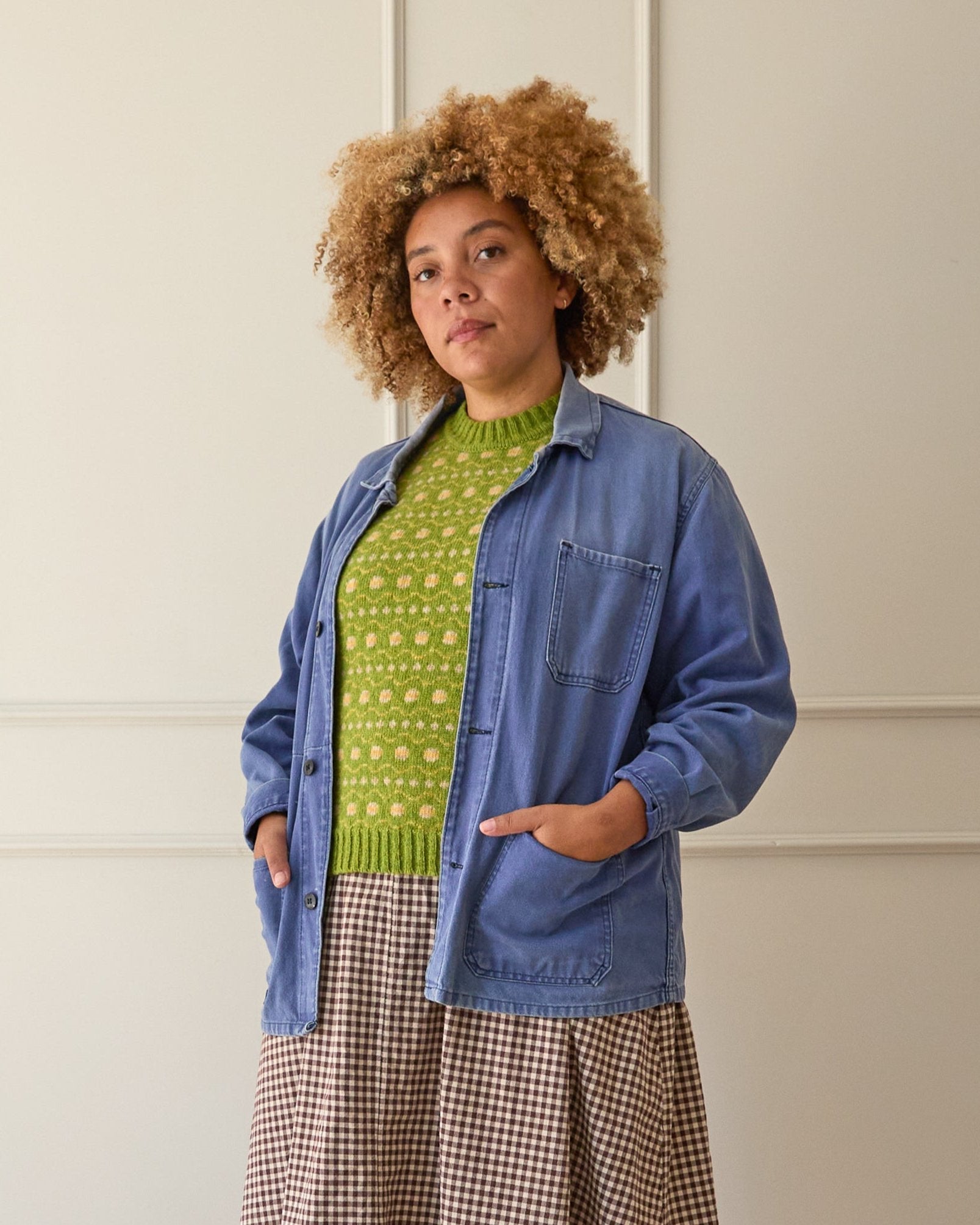 Fair Isle Vest | Chartreuse
