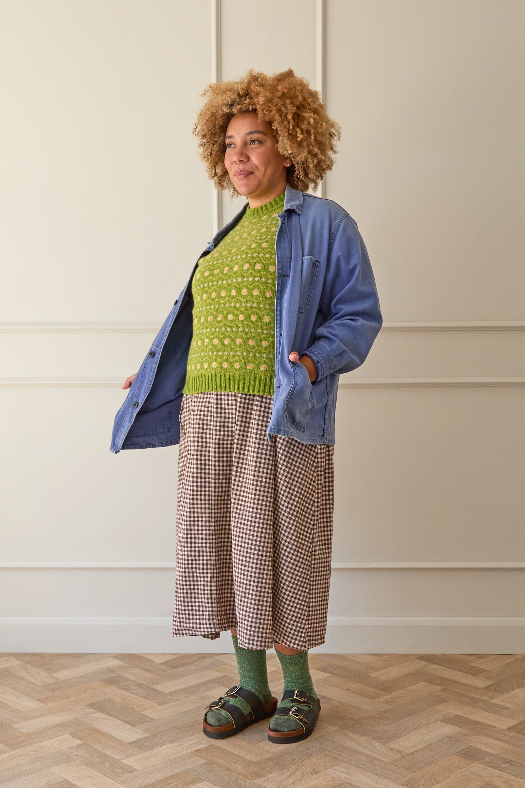 Fair Isle Vest | Chartreuse