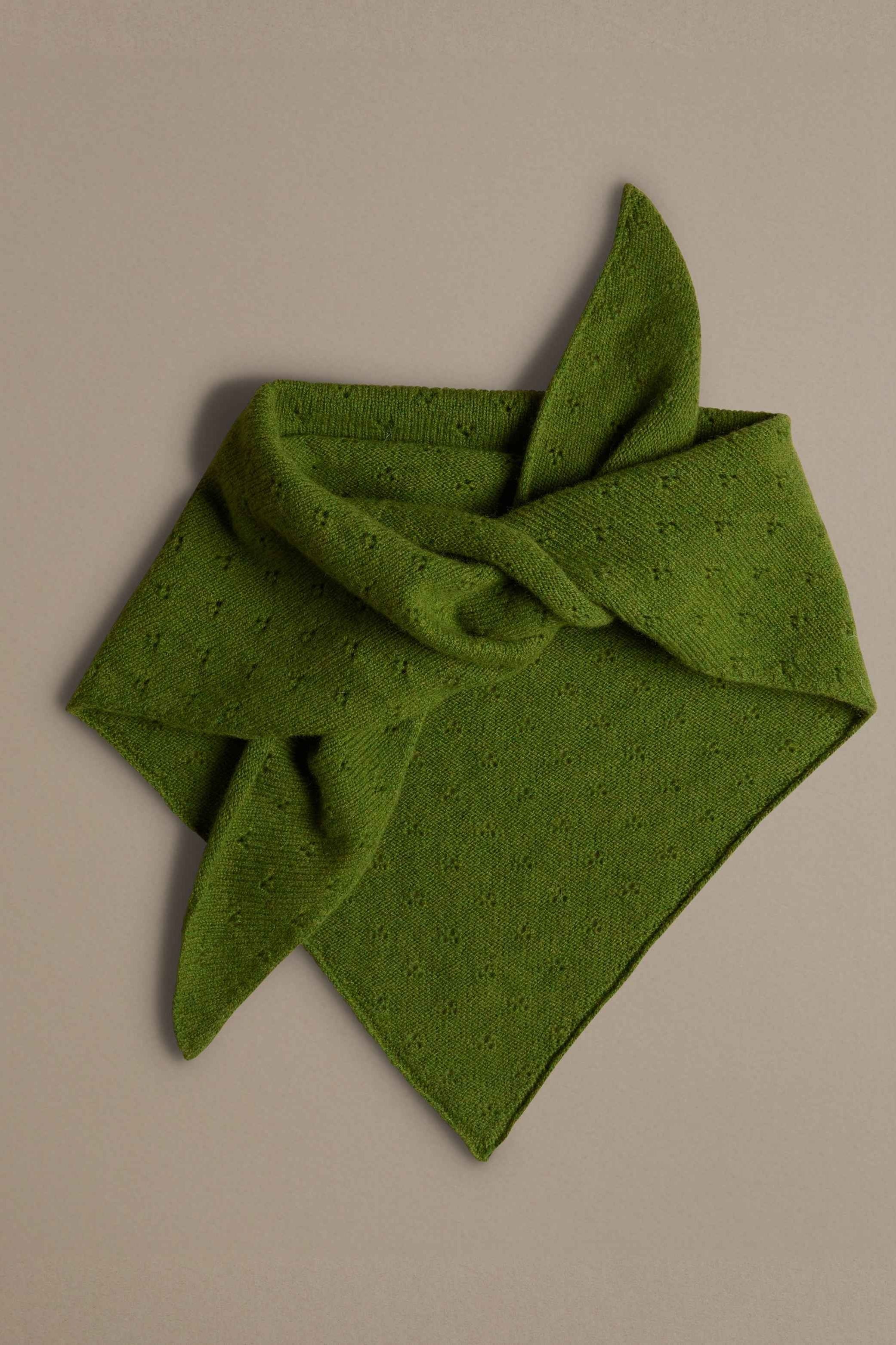 Pointelle Neckerchief | Matcha