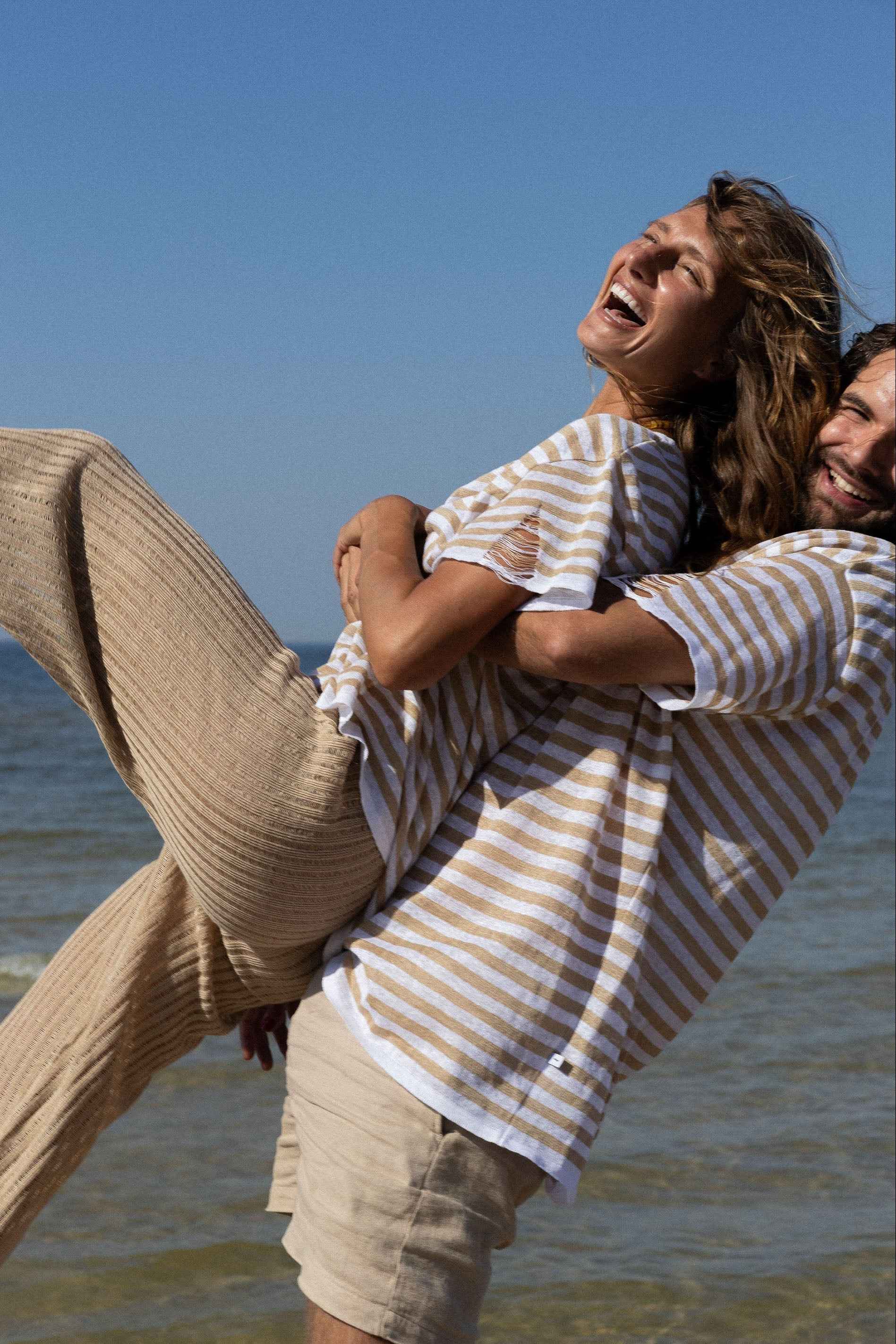 Energia 100% Linen T-shirt Sand *Unisex*