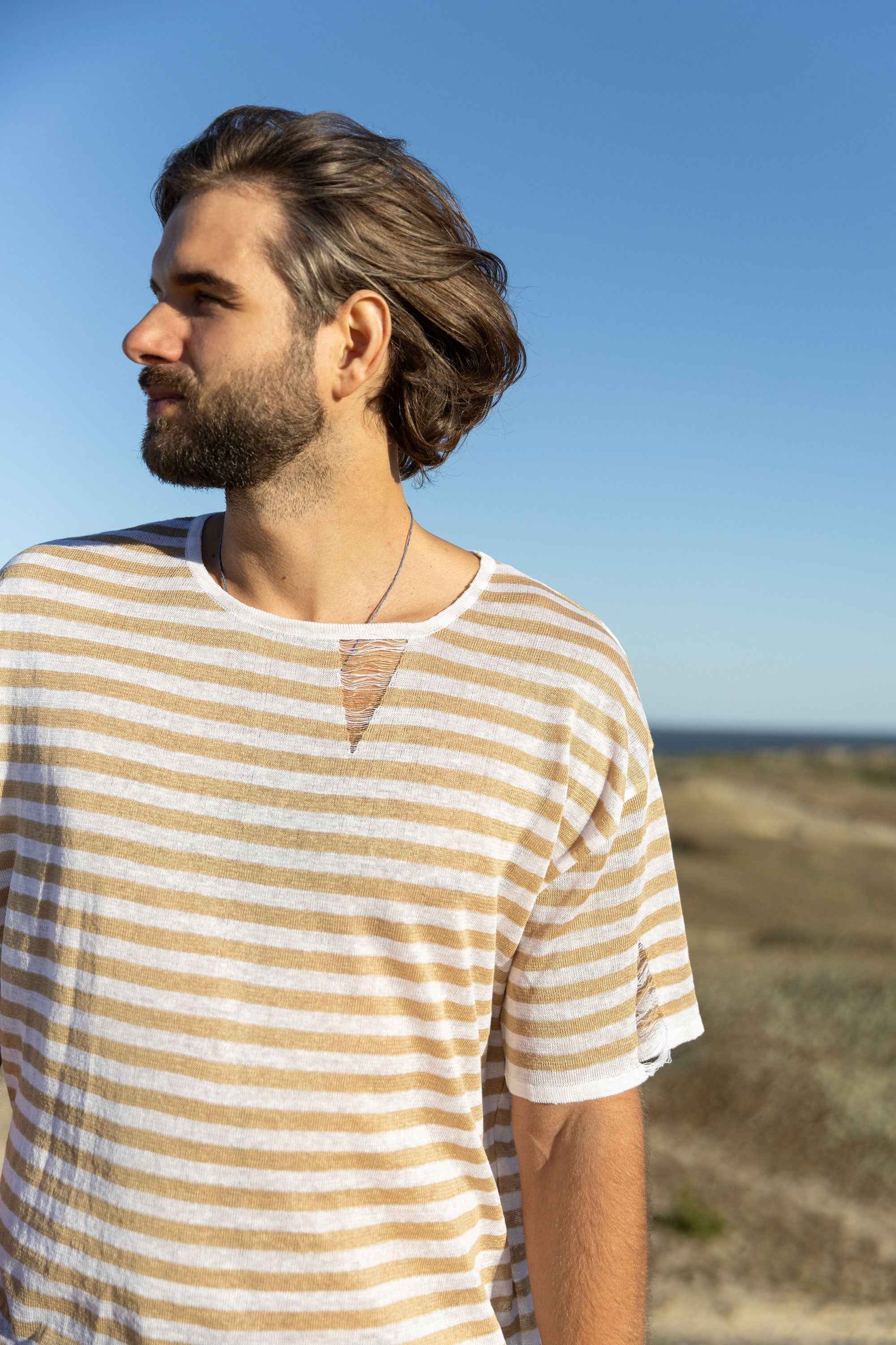 Energia 100% Linen T-shirt Sand *Unisex*
