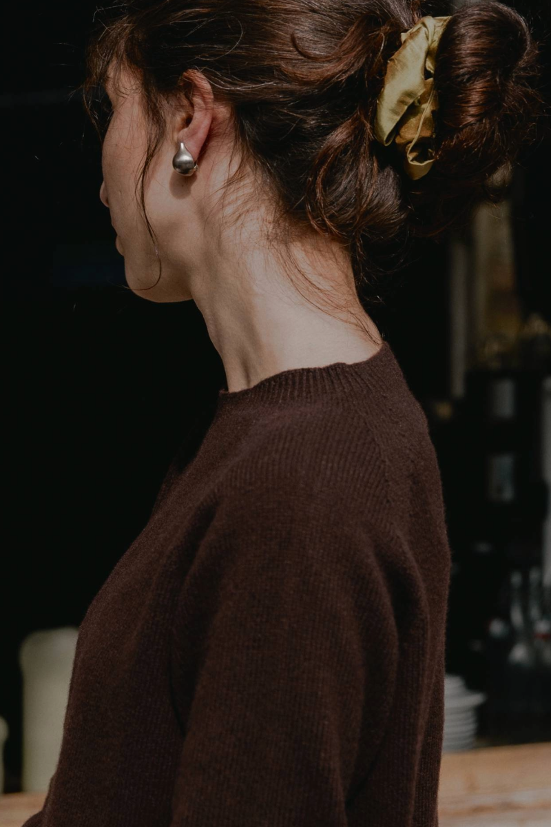 Cashmere Classic Crewneck Truffle Brown