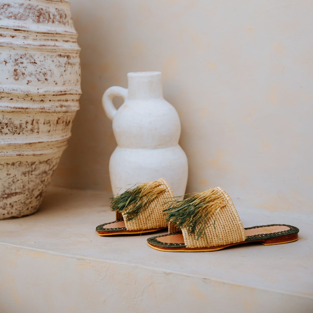 Basha Nour Women's Sandals Green