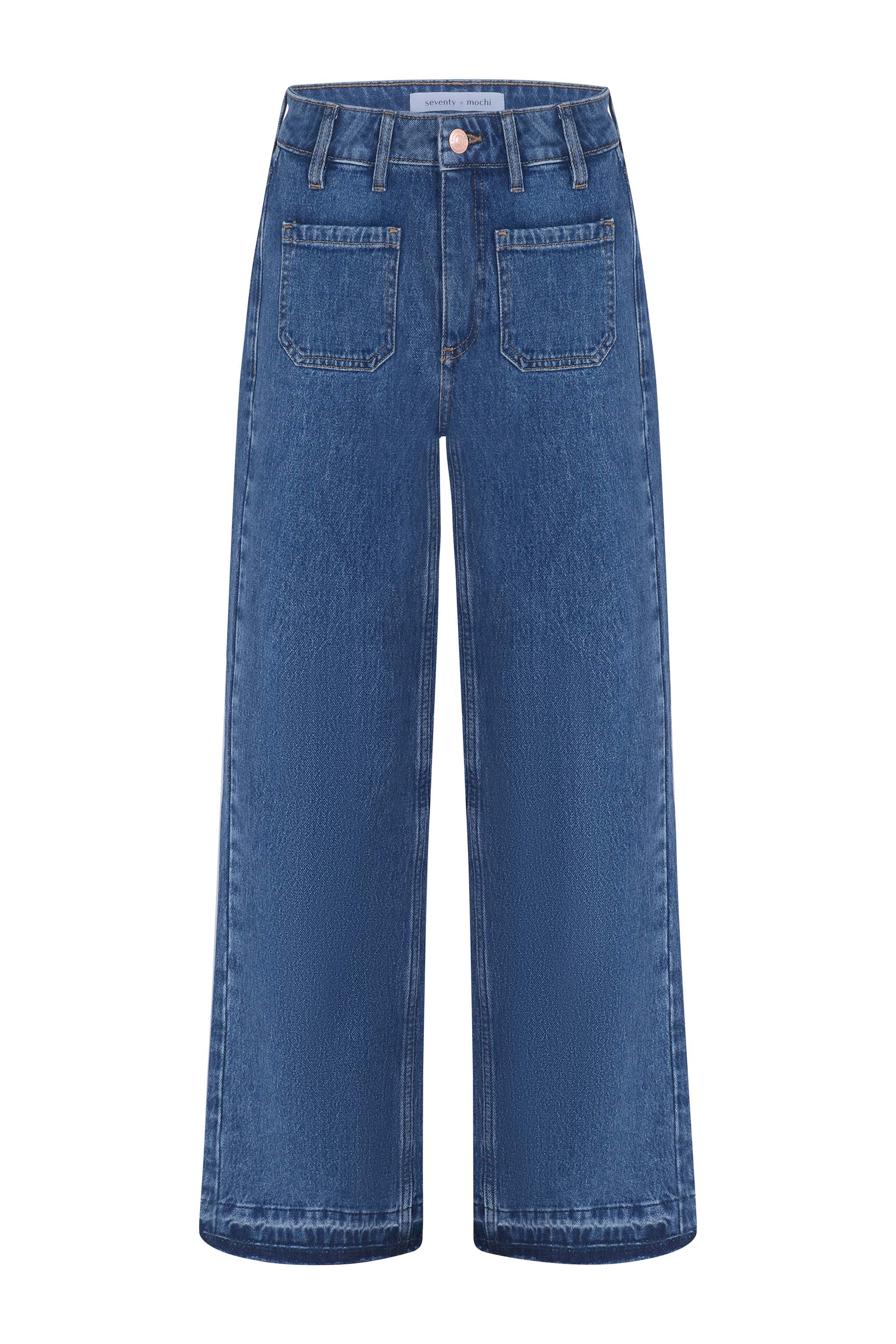Gigi Kick Flare Jean in Napa - seventy + mochi