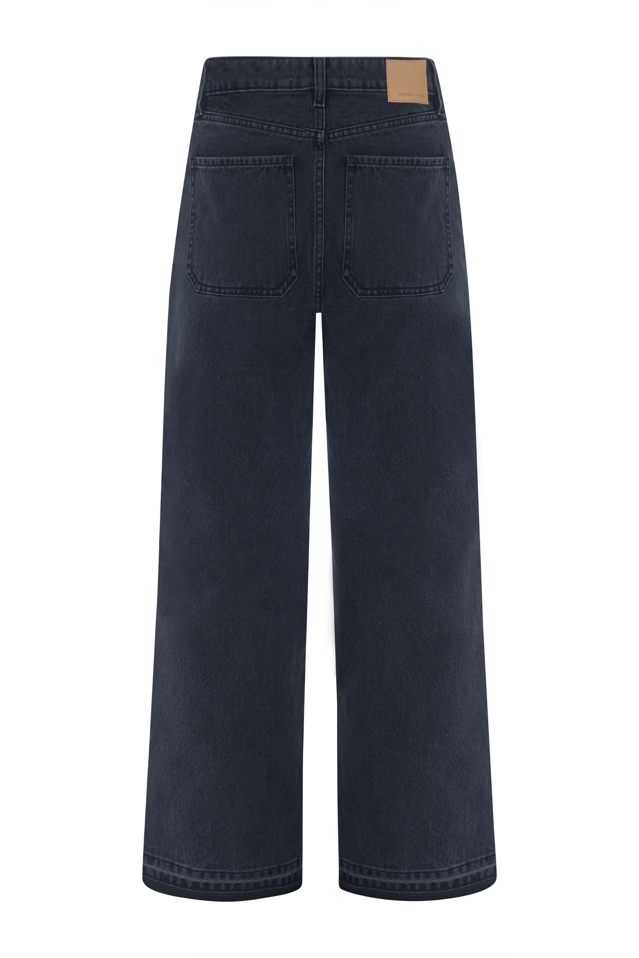 Gigi Kick Flare Jean in Raven - seventy + mochi