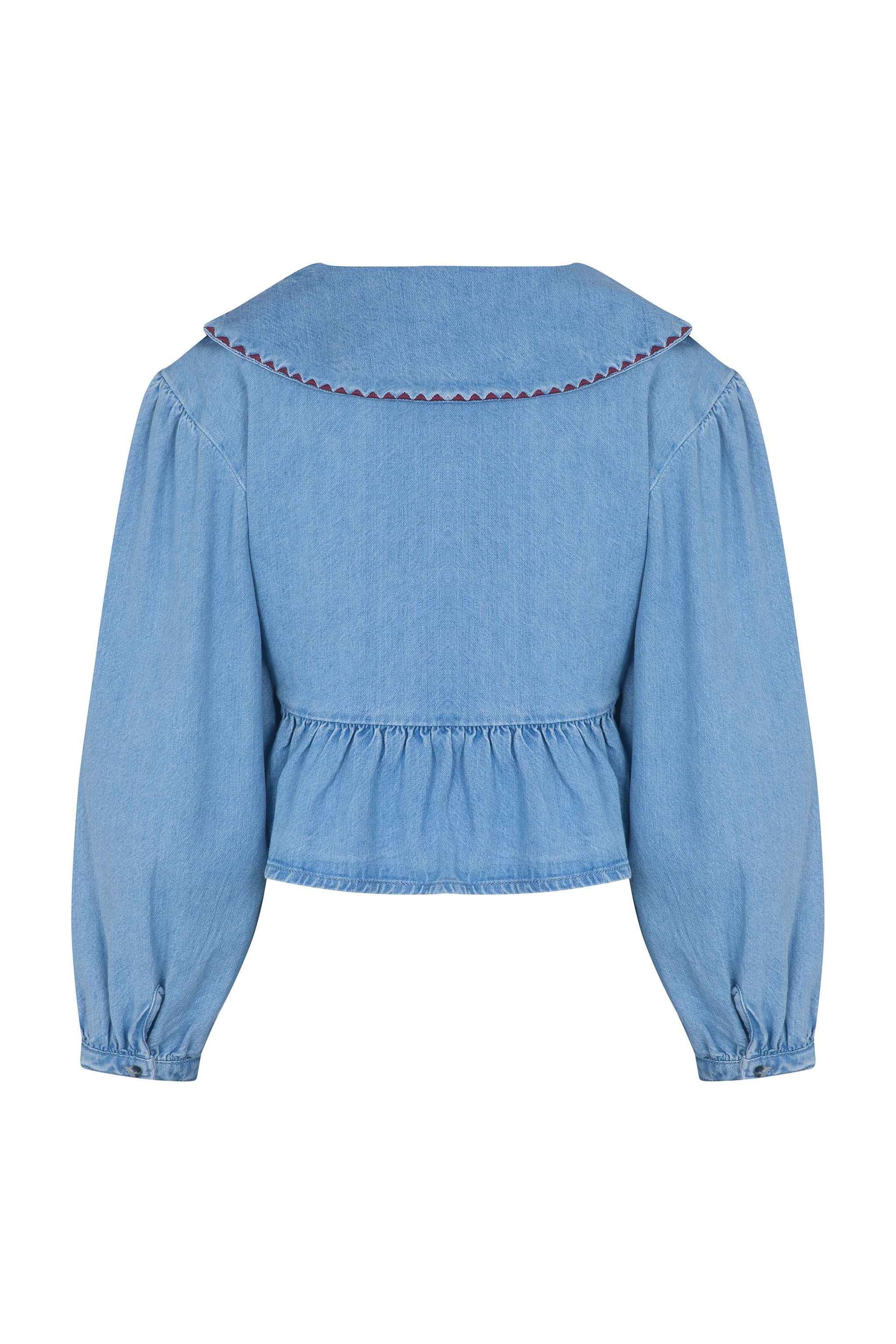 Nour Blouse in Summer Sky