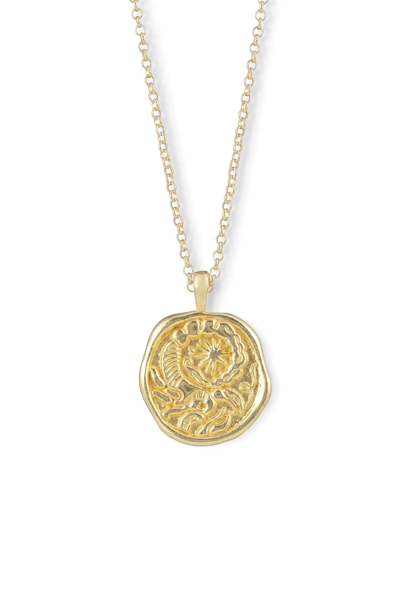 Scorpio Zodiac Coin Pendant Necklace
