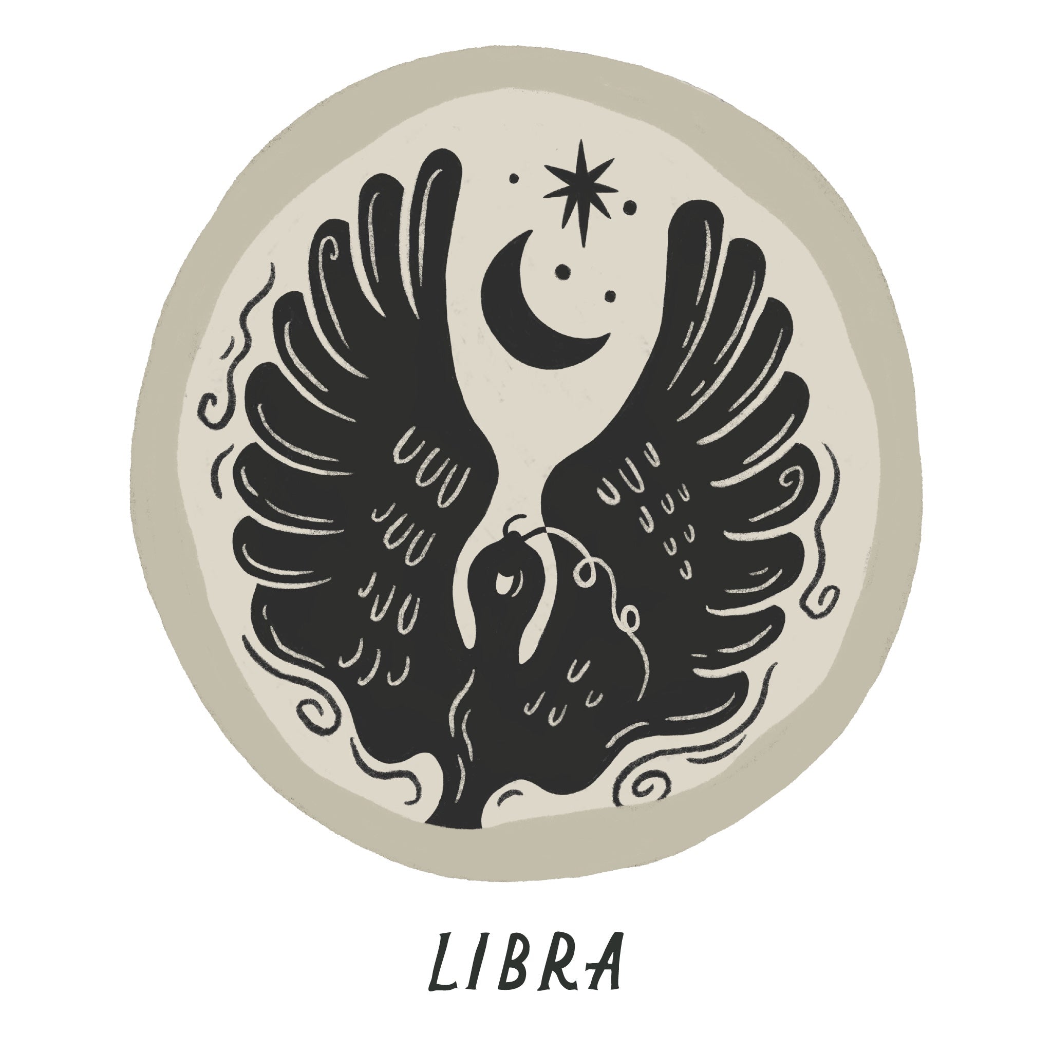 Libra Zodiac Coin Pendant Necklace