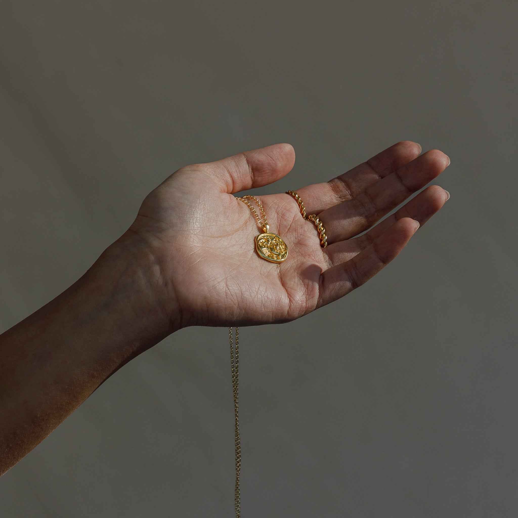 Taurus Zodiac Coin Pendant Necklace