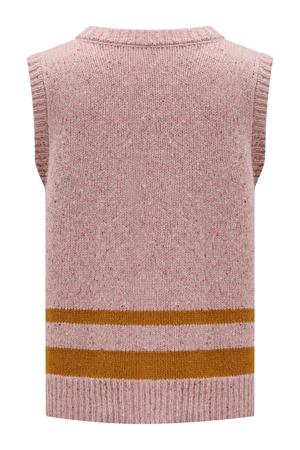 Cassidy Wool Vest in Dusty Pink