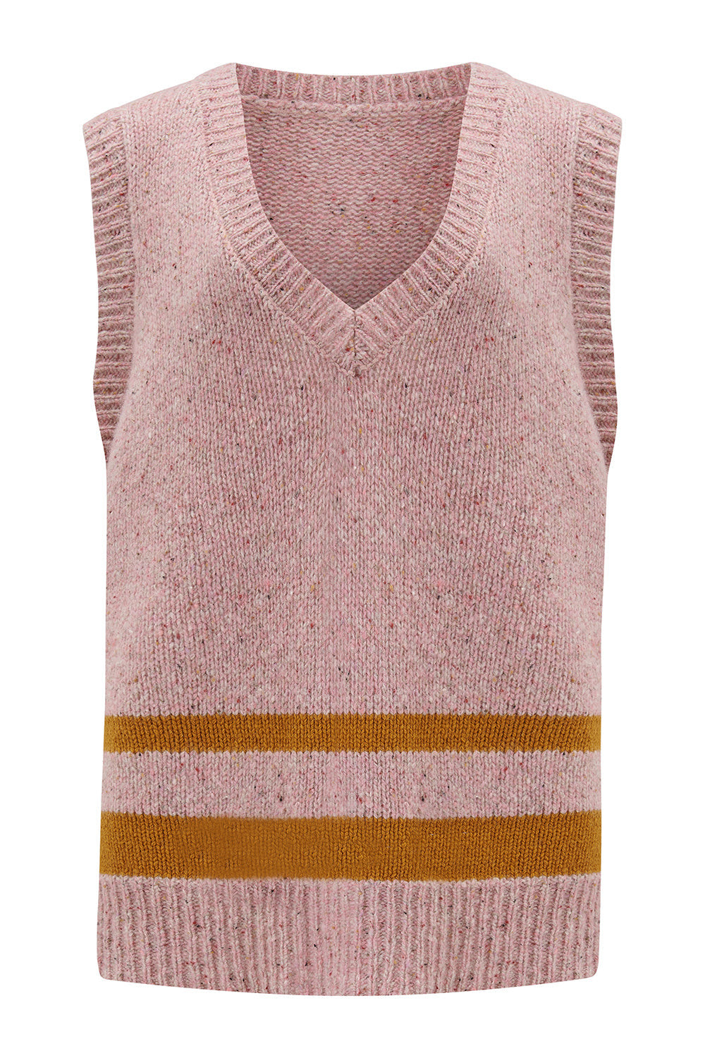 Cassidy Wool Vest in Dusty Pink
