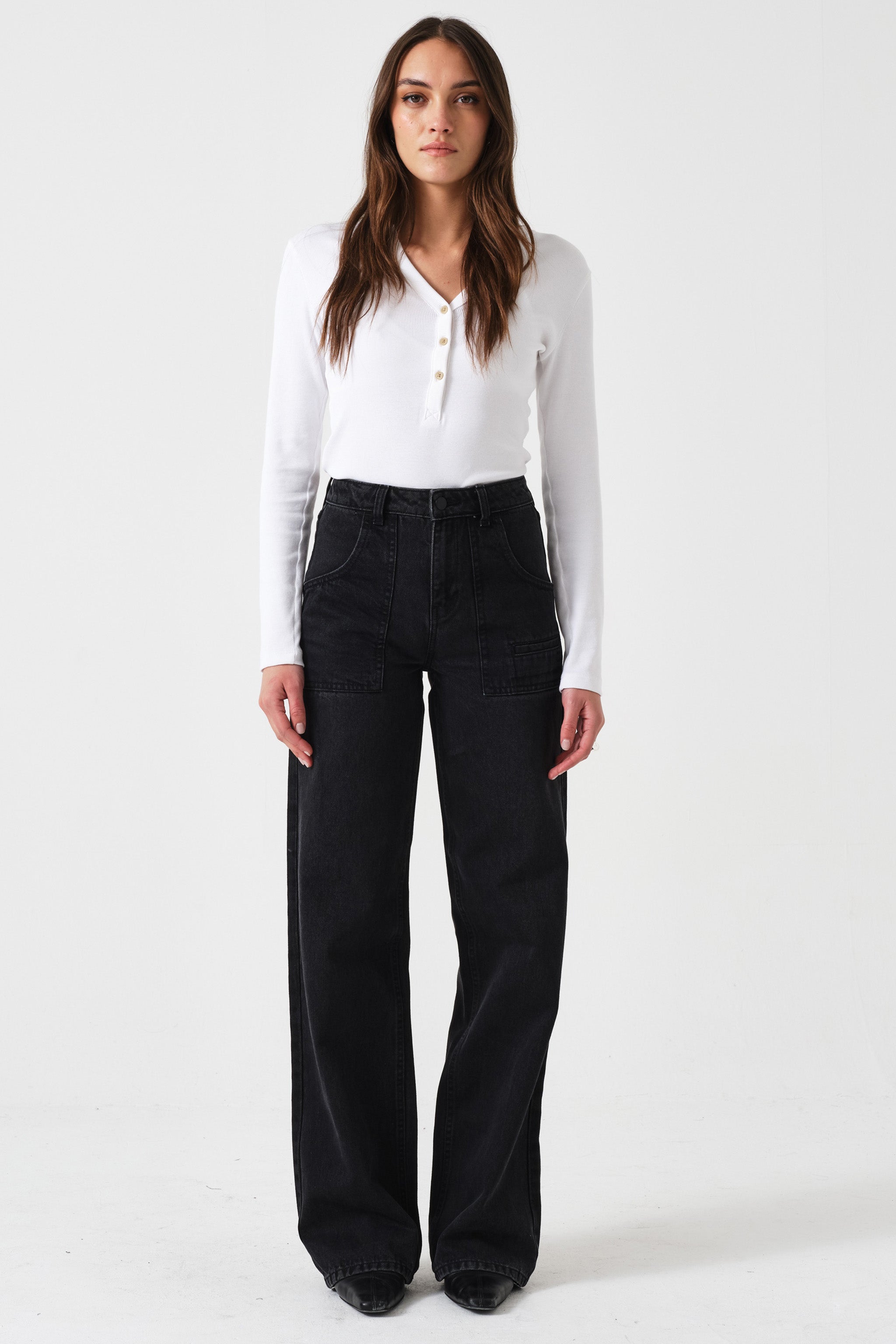 Eden Wide Leg Jean in Fairbanks - seventy + mochi