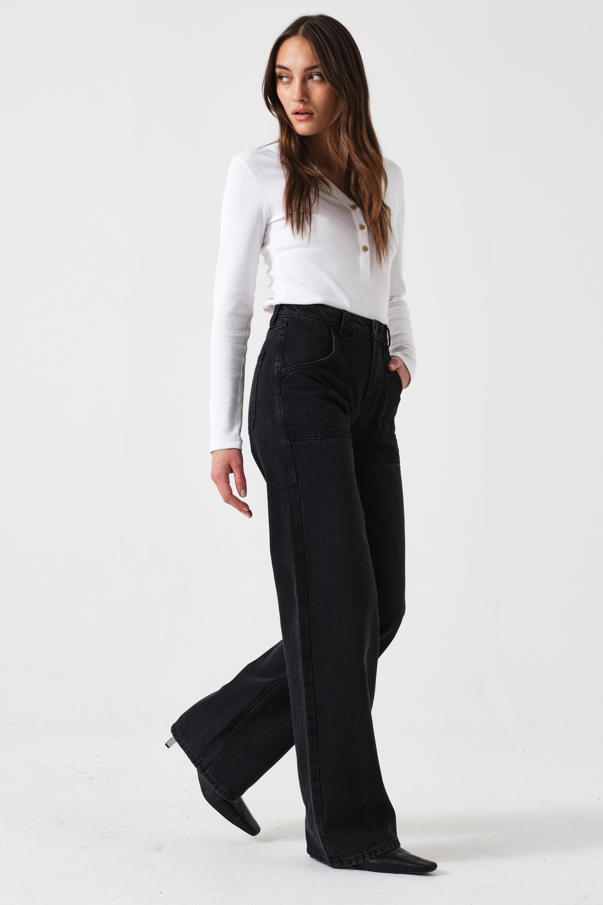 Eden Wide Leg Jean in Fairbanks - seventy + mochi