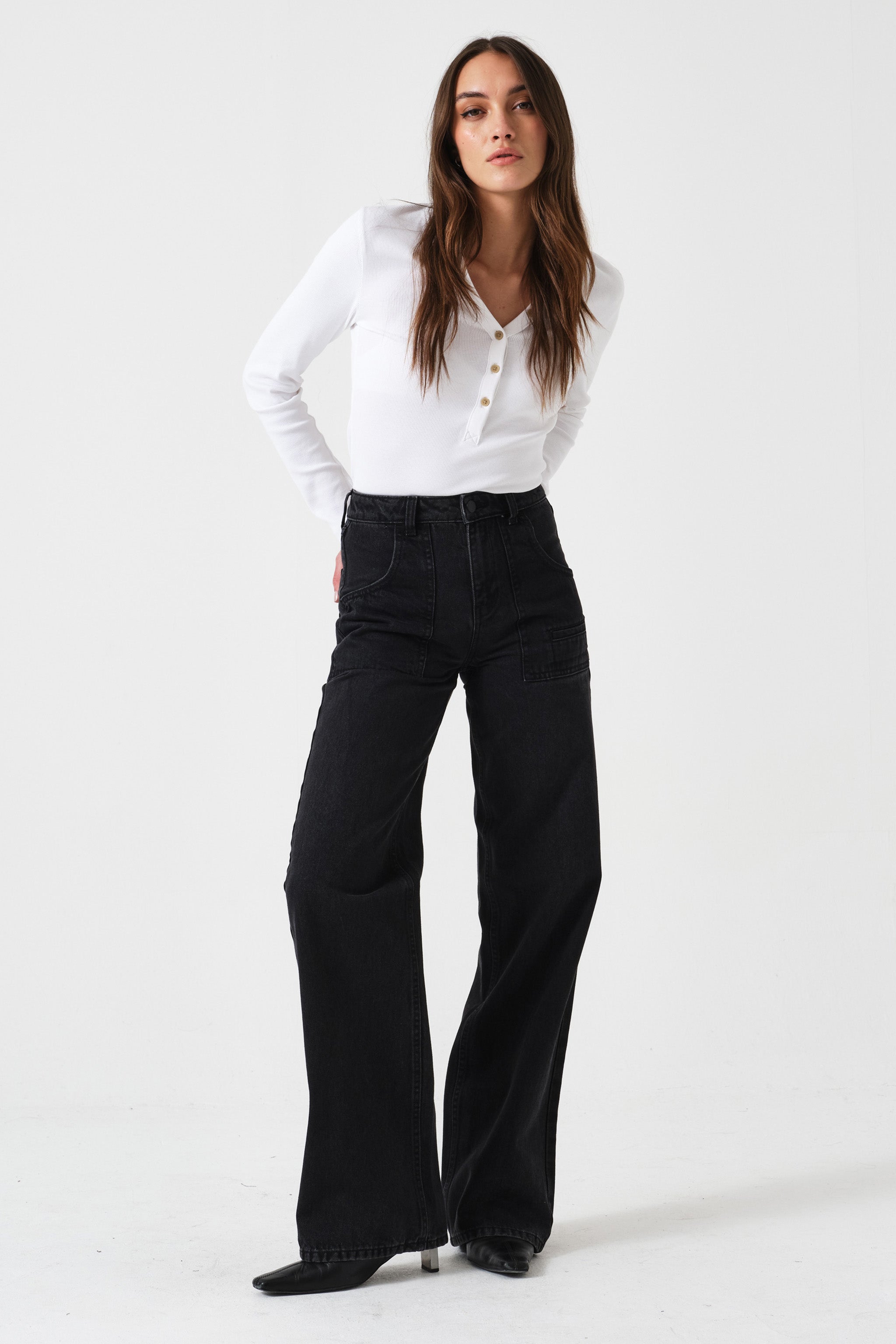 Eden Wide Leg Jean in Fairbanks - seventy + mochi