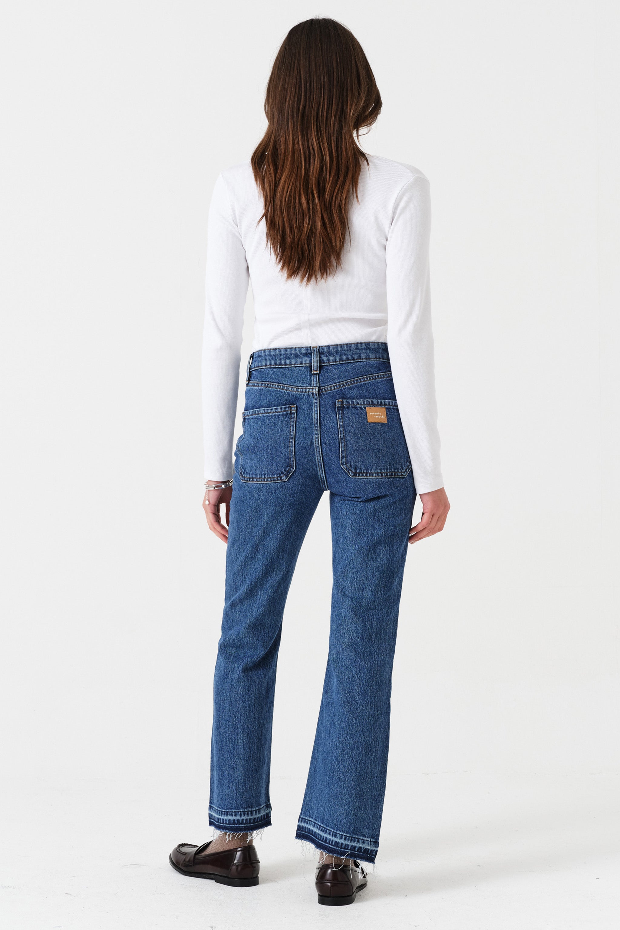 Gigi Kick Flare Jean in Napa - seventy + mochi