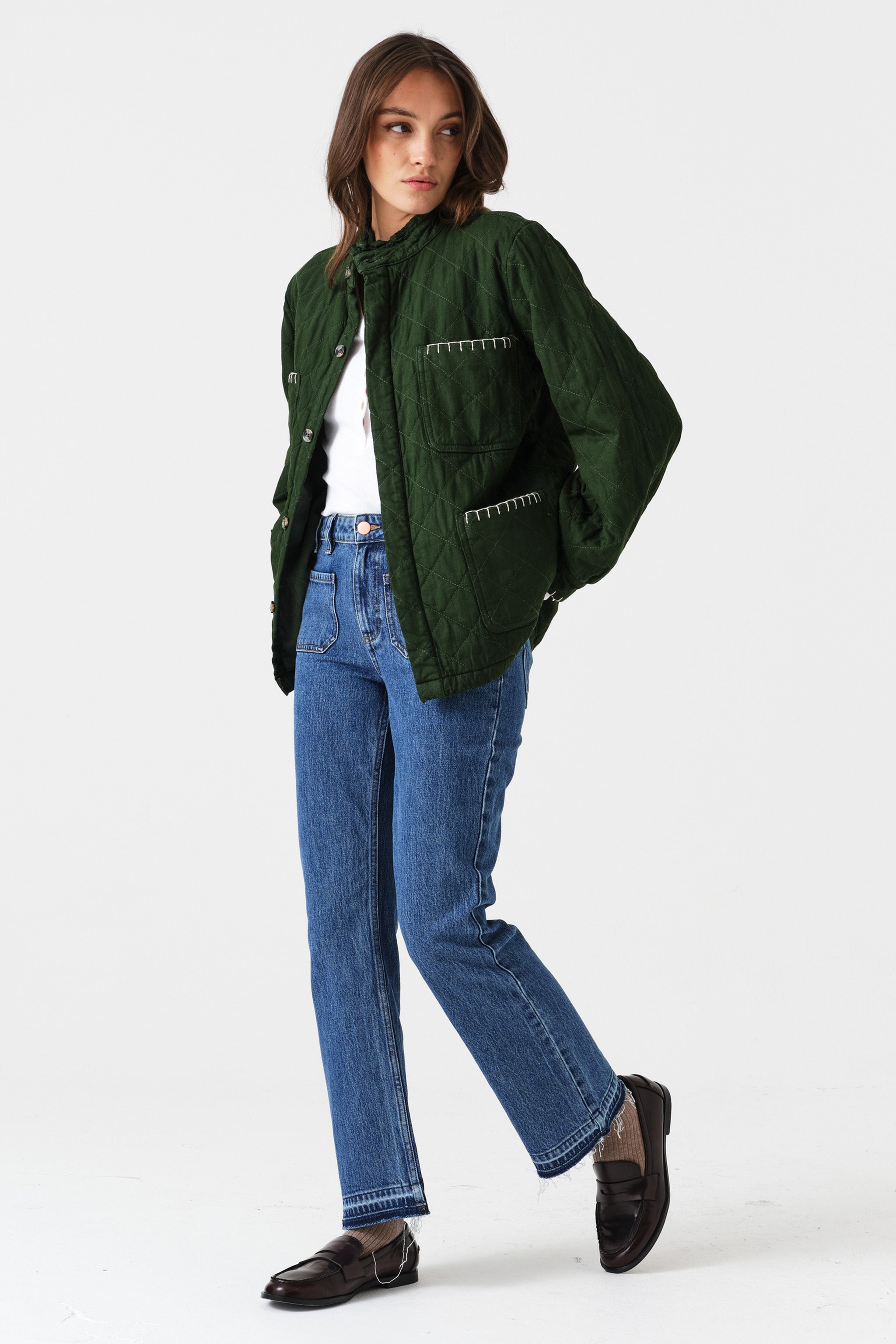 Gigi Kick Flare Jean in Napa - seventy + mochi