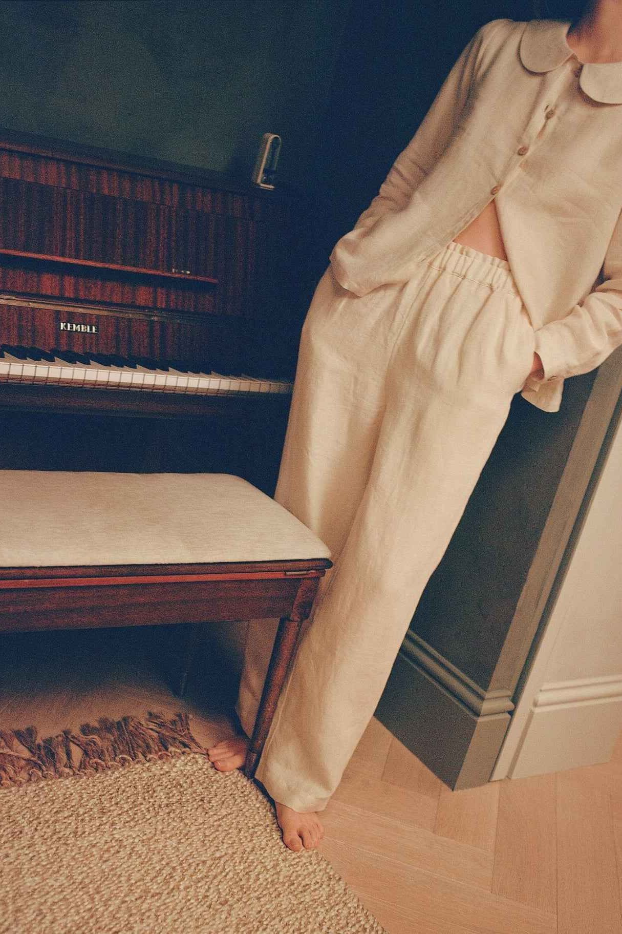 Maya Linen Trousers - Natural