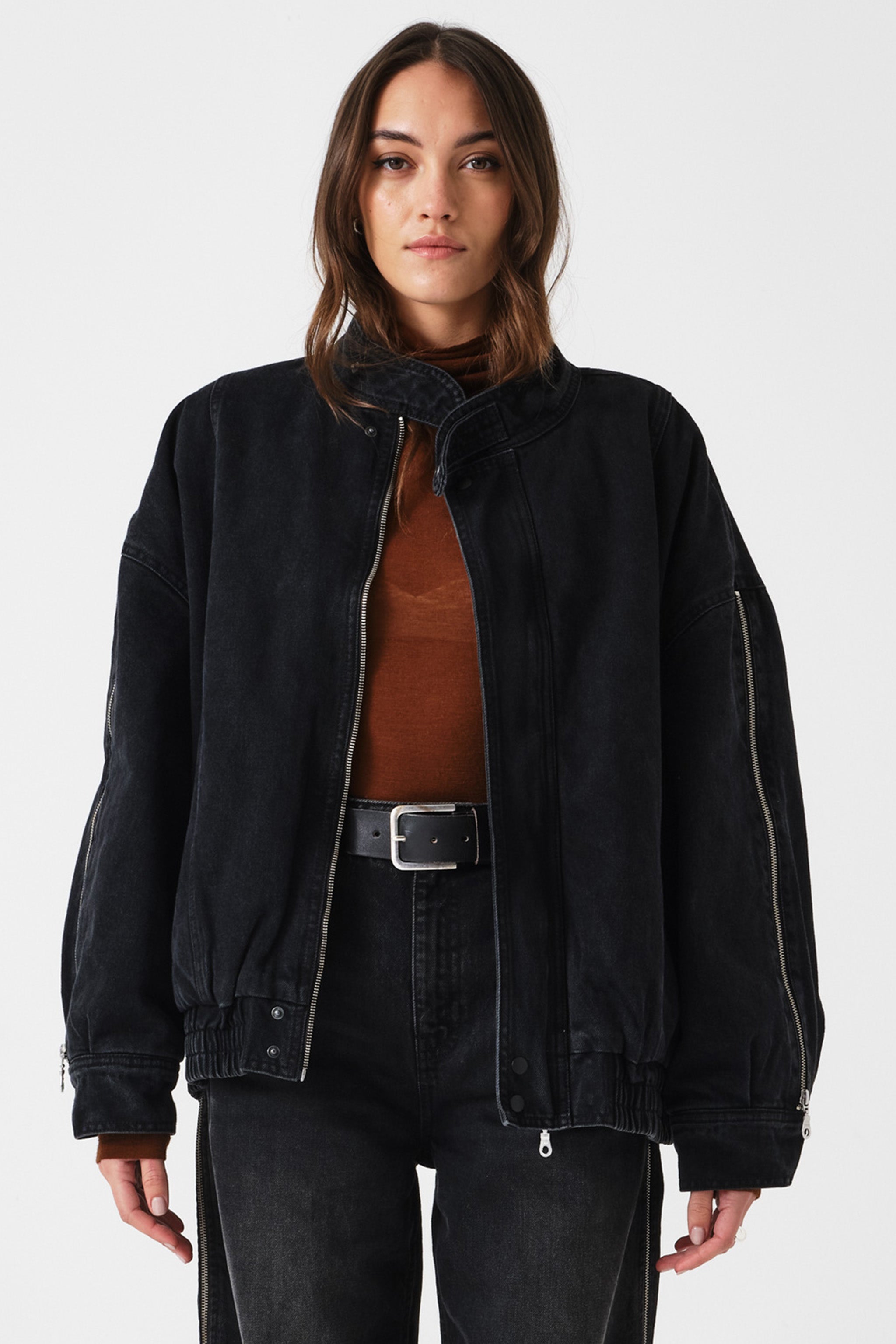 Juno Oversized Zip Jacket in Fairbanks - seventy + mochi