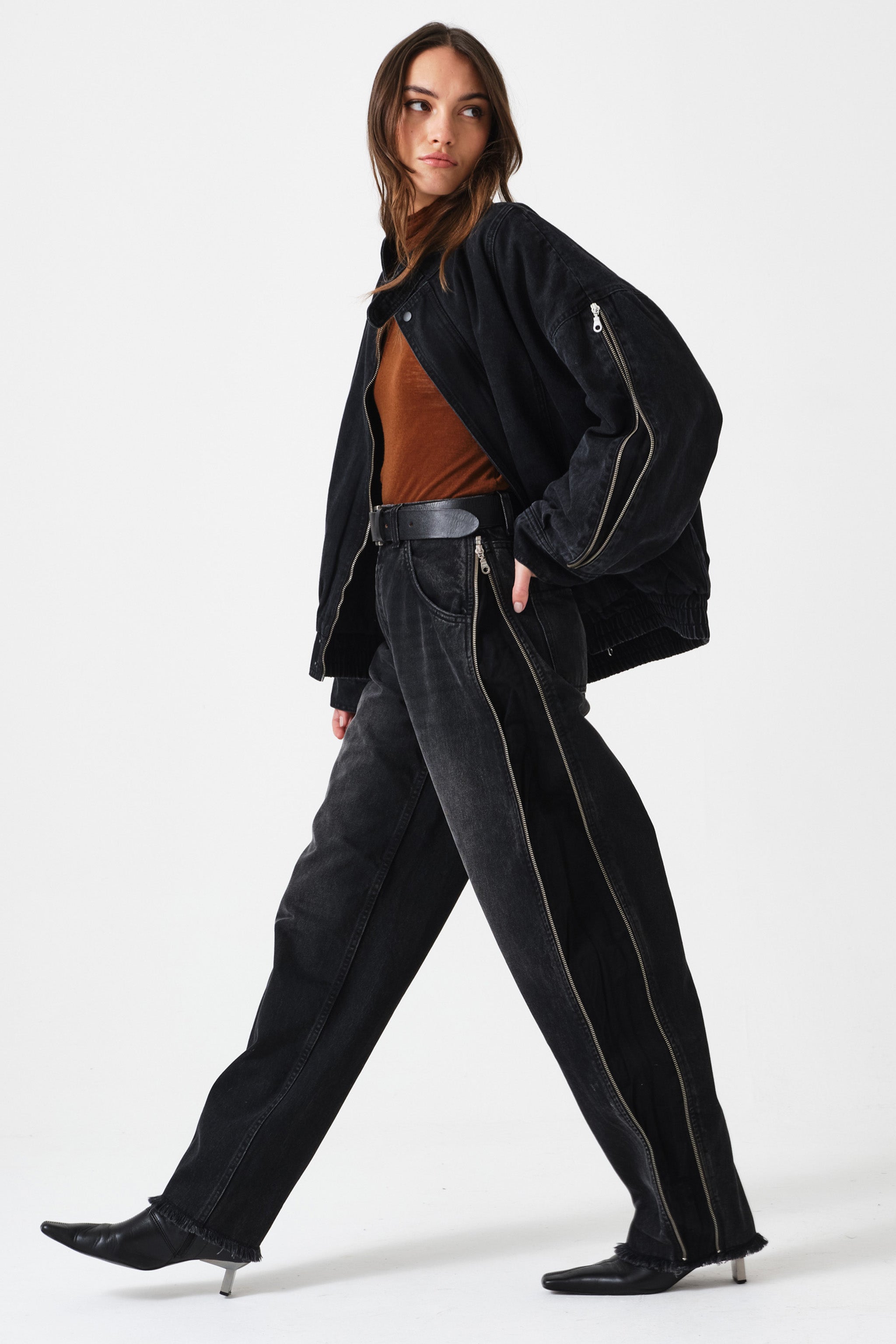 Juno Oversized Zip Jacket in Fairbanks - seventy + mochi
