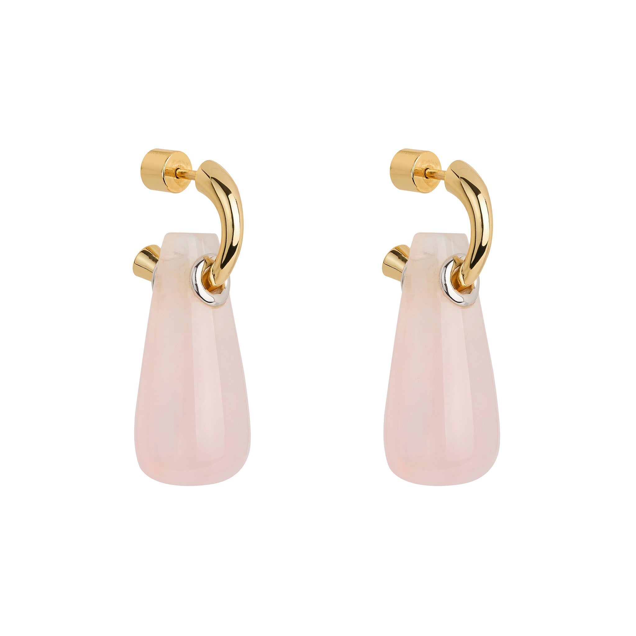 Rose Quartz Drop Earrings