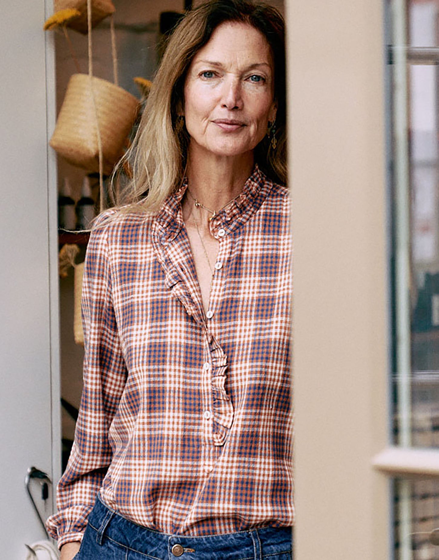 lina blouse | indigo spice