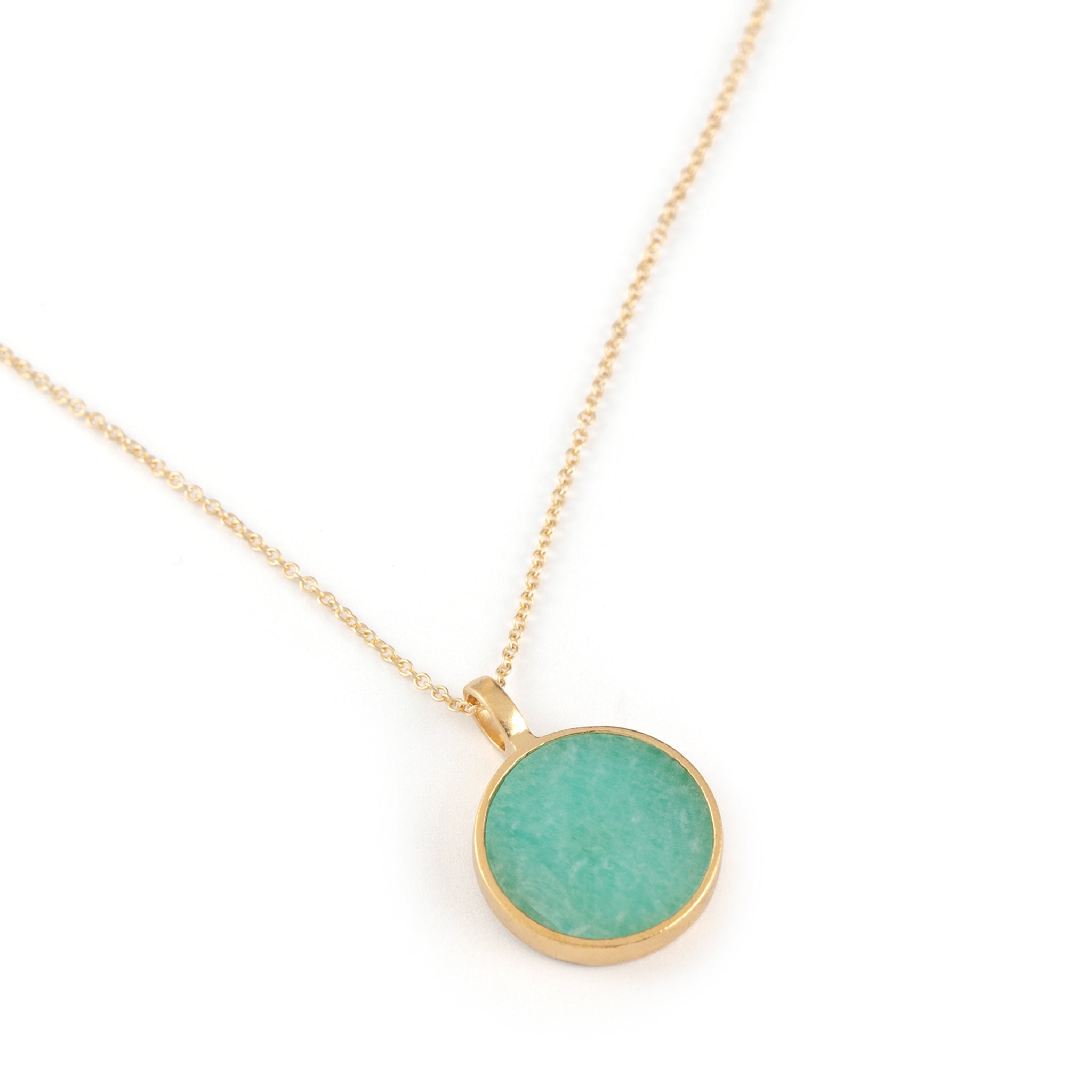 Amazonite Porthole Necklace
